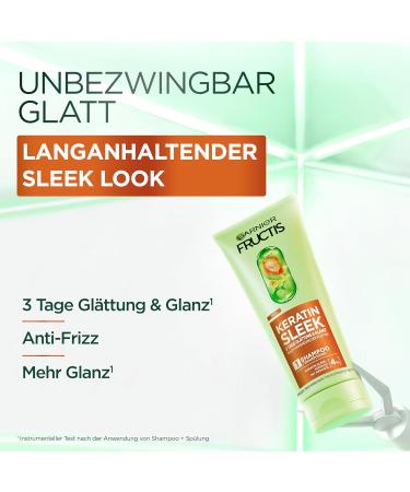  Garnier Garnier Fructis Keratin Sleek Shampooing 6 x 200 ml - Buy Online on GoSupps.com