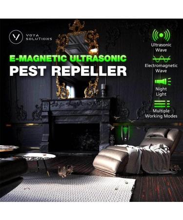 VoYa Solutions PRO Ultrasonic Pest Repeller Plug in - Electromagnetic Pest Control for Home & Business - Safe Pest Repellent for Bugs, Rodents - Ideal for Kitchen, Office, Warehouse - Buy Online on GoSupps.com