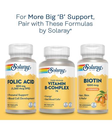 Buy Solaray Vitamin B-12 2000 mcg Cherry Flavor - 90 Lozenges | Boost Energy & Support Metabolism - Buy Online on GoSupps.com