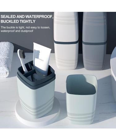 WiKSite Travel Toothbrush Set: 3 Child-Safe Waterproof Toothbrushes & Case for Camping Hiking & Home Use - Buy Online on GoSupps.com