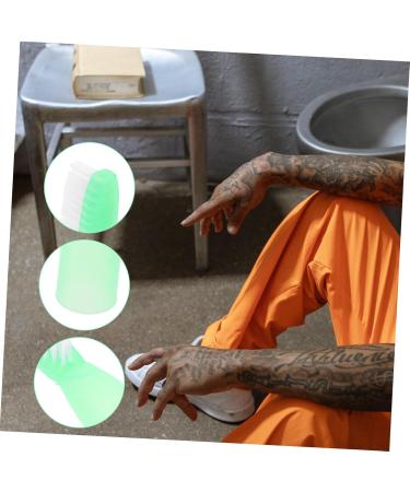 Oatipho 10-St Prison Toothbrush - Durable Manual Mouth Cleaner for Inmates | Wear-Resistant Toothbrush for Prison Use - Buy Online on GoSupps.com