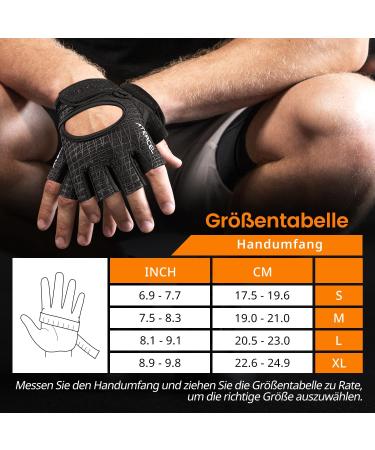Atercel Fitness Gloves for Men & Women - Full Hand Padding Training & Sports Gloves for Gym Weightlifting & Cycling - Black M - Buy Online on GoSupps.com