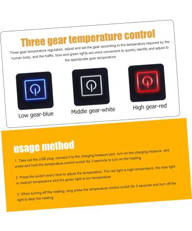 Pretyzoom USB Heating Pillows for Clothing | Winter Heating Film & Carbon Fiber Heat Pads - 2 Pack 12x8cm - Buy Online on GoSupps.com