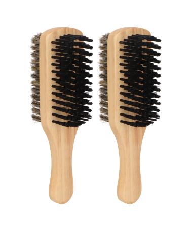 Jiawu beard brush 2-part double-sided comfortable bristle brush with ergonomic handle skin-friendly portable multi-purpose barst brush for home salon pet cleaning