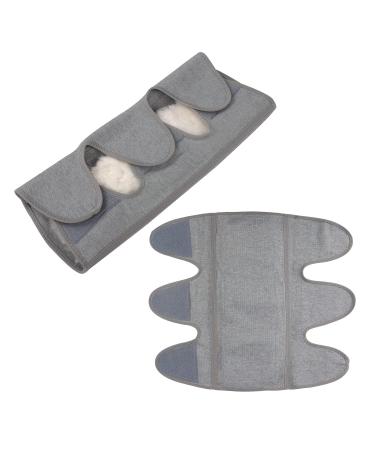 Starsouce Adjustable Thermal Knee Brace Support - Winter Wool Elastic Warmer for Adults | Medium Grey - Buy Online on GoSupps.com