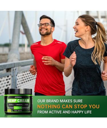 8 fl oz JUYIHEAL Natural Instant Hemp Cream - Maximum Strength Arnica MSM Turmeric Menthol & Aloe - Soothing Hemp Oil Gel for Pain Relief - Buy Online on GoSupps.com