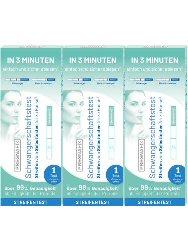 Pregnafix patrol test - reliable & easy to use quick results in just 3 minutes from the due date of the period 3 hours