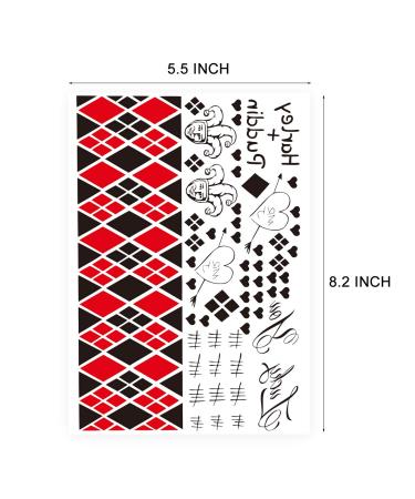 6-Sheet Halloween Fake Temporary Tattoo Stickers for Women, Girls & Kids - Perfect for Halloween Costume Party Makeup - Buy Online on GoSupps.com