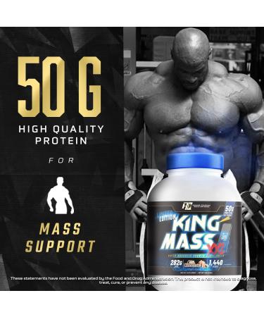 Ronnie Coleman King Mass XXL - 6lb Mass Gainer Protein Powder | 50g Protein 285g Carbs 1 400+ Calories | Creatine & Glutamine - Vanilla Flavor - International Shipping Available - Buy Online on GoSupps.com