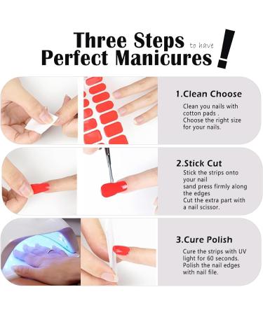  SanFangyue UV Nail Polish with Pink Glitter | 22 PCS Self-Adhesive Gel Film | Nail Polish Pads - Buy Online on GoSupps.com