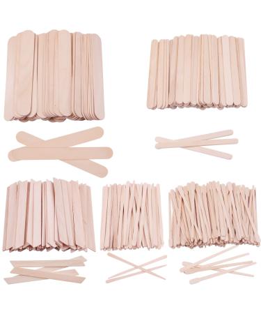 BQTQ 300 pieces wooden spatula for hair removal wooden spatula Waxing Spatel Waxing Sticks Wooden stick wooden mound spatula wax spatula for hair removal 5 styles - Buy Online on GoSupps.com