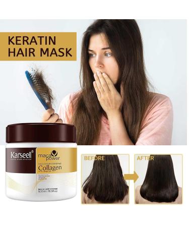 Karsell Collages Hair Treatment 500ml - Deep Repair Argan Oil & Collagen Hair Mask for Dry Damaged Hair - Buy Online on GoSupps.com