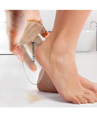 Professional Glass Foot File & Callus Remover - Diabetic Foot Care Heel Scraper & Dead Skin Scrubber for Perfect Pedicure - Buy Online on GoSupps.com