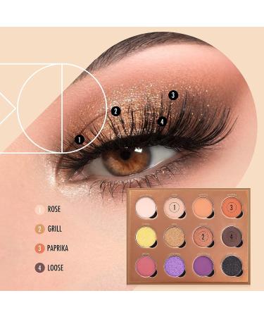 BEPHOLAN Eyeshadow Palette - 12 Colors Matte and Shimmer Nude Smokey Eye Makeup, Long Lasting & Waterproof - Buy Online on GoSupps.com