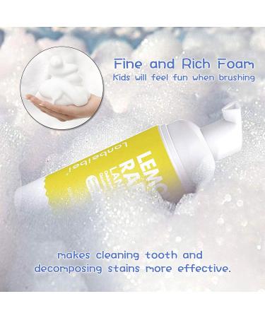 Lanbeibei Kids Foam Toothpaste Fluoride Free Natural Formula Strawberry Flavor 60ml 2Pack - Buy Online on GoSupps.com