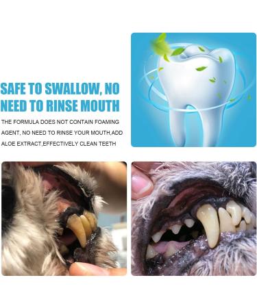 Dog Teeth Cleaning Toothpaste Fresh Breath Cat Dental Tooth Paste Designed to Help Prevent Tartar Plaque - Flavor Effective Soothing Oral Care Restore Luster for Doggy Puppy Cat Naysku - Buy Online on GoSupps.com