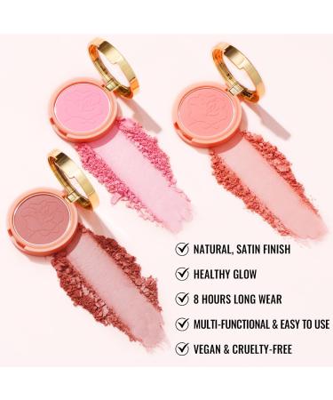  oulac Oulac Blusher Satin Cream Blusher Highlighter with Dazzling Blush Long Lasting Makeup Fade and Transmission Resistant Vegan & Cruelty Free ST07 Pink Poppy 4.8g - Buy Online on GoSupps.com