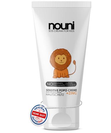 SOS Wound Protection Cream + Zinc 100ml Popo Cream - Protection of Wounds in the Diaper Area - Intensive Care for Children's Skin - No Harmful Additives nouni