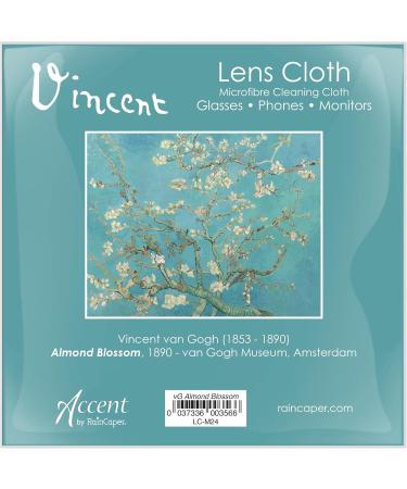 Quality Microfiber Lens Cleaning Cloth - 6 x6 for Eyeglasses Sunglasses & Screens - Van Gogh Almond Blossom Design - Buy Online on GoSupps.com