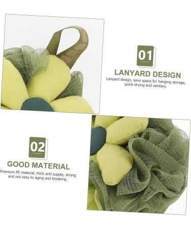 SUPVOX 3pcs Flower Bath Ball Sponges for Shower | Exfoliating Loofahs for Women, Kids | Body Scrubber Sponge Set - Buy Online on GoSupps.com