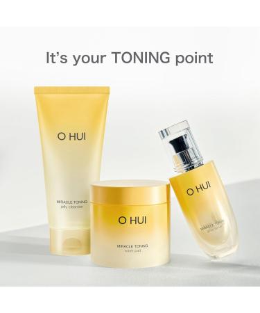 O HUI Miracle Toning Jelly Cleanser | Gentle Face Wash with Hyaluronic Acid & Vitamin C | Korean Skincare for Glowing Skin & Dullness Relief - Buy Online on GoSupps.com