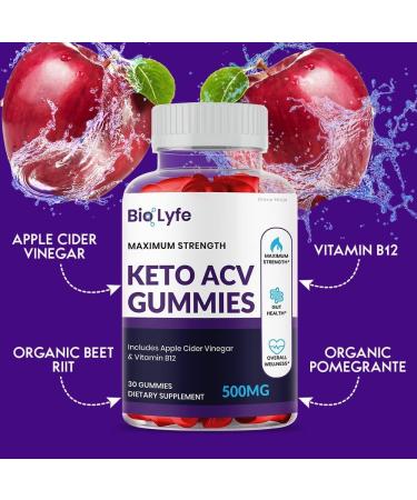 Prime Ninja Bio Lyfe Keto ACV Gummies - Maximum Strength - Official 5 Bottles - Buy Online on GoSupps.com