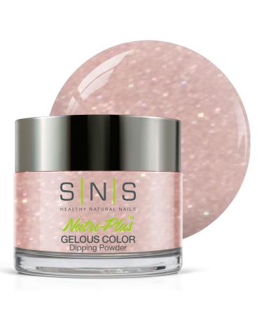 SNS Nail Dip Powder Gelous Color Dipping Powder - Mink Stole (Pink/Rose Shimmer) - Long-Lasting Dip Nail Color Lasts up to 14 days - Low-Odor & No UV Lamp Required - 1 oz