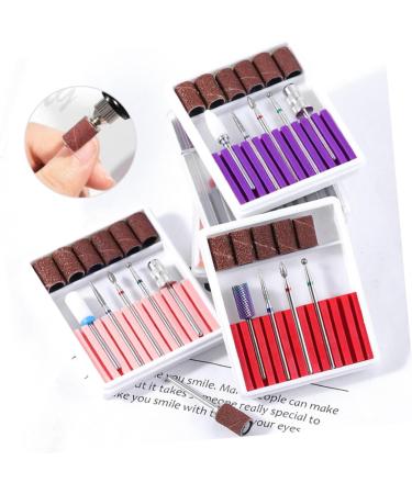 minkissy 1 Set Nail Drill Bits for Acrylic Nail Polish Accessories Electric Nail File Drill Bits Nail Polish Tools Nail File Bits Cuticle Drill Bit Gel Nail Kits Head Ceramics 6.5x5.5cm Pink - Buy Online on GoSupps.com
