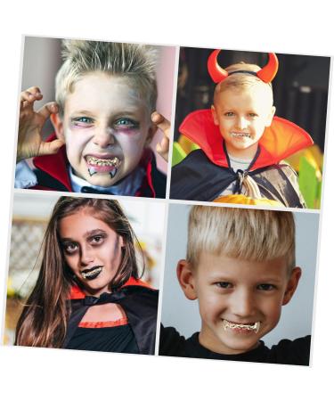 Frcolor Hip-Hop Teeth Grills - Gold Vampire Prosthesis for Adults | Funny Halloween Copper Braces - Buy Online on GoSupps.com