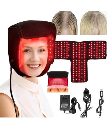 Bonnet de Croissance Capillaire LED 215 pi ces 660 nm et 850 nm th rapie Infrarouge Proche r glage 5 Vitesses et minuterie for la Perte de Cheveux et Une Repousse Rapide.