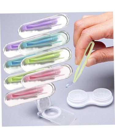 8PCS Portable Contact Lens Remover Set | Applicator Tool with Tweezers & Storage Case | Reusable Colorful Eye Contact Lenses Applicator for Daily Use - Buy Online on GoSupps.com
