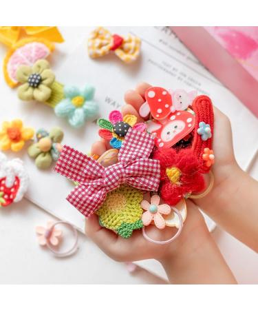 Xana 30PCs Animal and Flower Hair Clips + 10PCs Creative Hair Ties Set for Girls, Women & Kids - Cute Hair Accessories - Buy Online on GoSupps.com