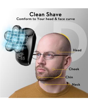Buy Kibiy 6 Blades Head Shaver Replacement Heads | Bald Shaver Replacement Head | International Shipping Available - Buy Online on GoSupps.com