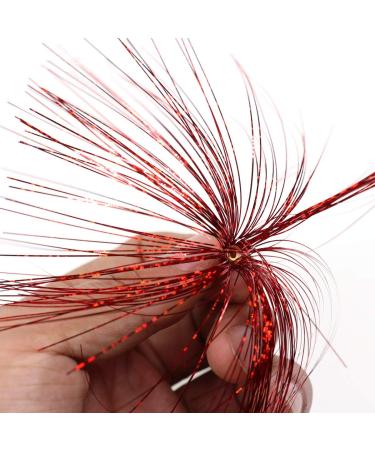 Wifreo Holo Mylar Flash Sliding Tube Bucktail Teasers - Pack of 12, 3.35 Length, Assorted Colors - Buy Online on GoSupps.com