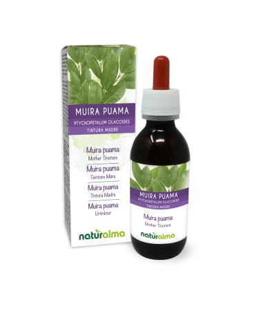 Muira puama (Ptychopetalum olacoides) bark Alcohol-Free Mother Tincture Naturalma | Liquid Extract Drops 100 ml | Food Supplement | Vegan Alcohol-free 100 ml (Pack of 1)