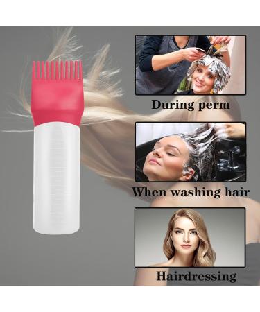 3Pcs 6oz Large capacity Root Comb Applicator Bottle Hair dye brushRoot Comb Squeeze Applicator Bottles with Graduated Scale for Salon Hair Coloring Dyeing Scale for home DIY Use - Buy Online on GoSupps.com