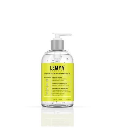 Lemyn Organics Medical Grade Hand Sanitizer Gel - 97% ORGANIC - 12 FL.OZ.