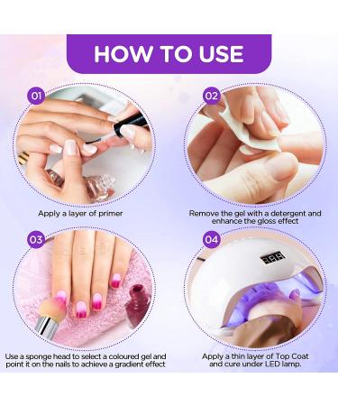 Buy Nail Pen Sponge Head Set - 10 Interchangeable Round End Tools for Glitter Nail Art | International Shipping Available - Buy Online on GoSupps.com