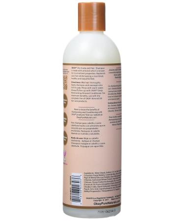 OKAY Almond Shampoo 12oz - Nourishing Hair Care for All Hair Types | International Shipping Available - Buy Online on GoSupps.com