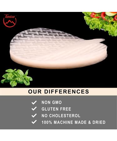 TANISA Rice Paper Wrappers for Spring Rolls - Gluten Free Traditional Vietnamese Rice Paper - 8.7 inch, 2 Packs (24 oz) - Fresh Roll Wrappers - Buy Online on GoSupps.com