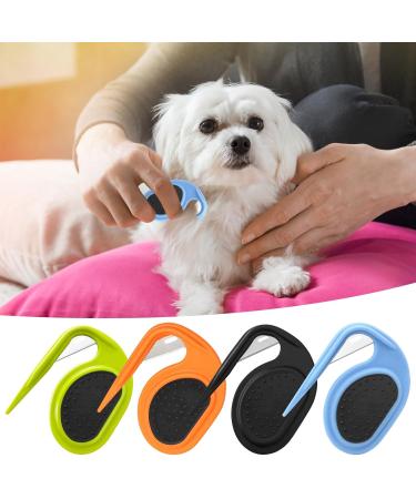 Shop Pet Knotting Comb | Best Grooming Tool for Cats & Dogs | De-Filter Knife & Massage Comb - Blue - Buy Online on GoSupps.com