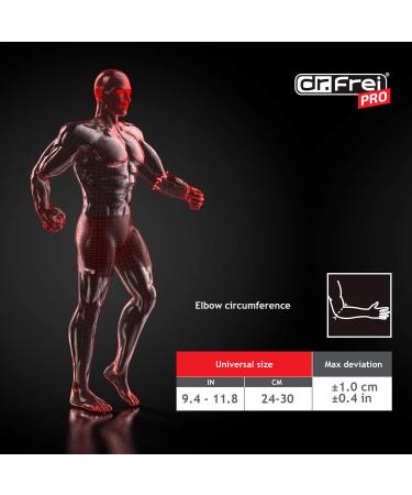 Pro Elbow Brace | Pain Relief & Additional Fixative | Adjustable for Right & Left Arm | One Size Fits Most | International Shipping - Buy Online on GoSupps.com
