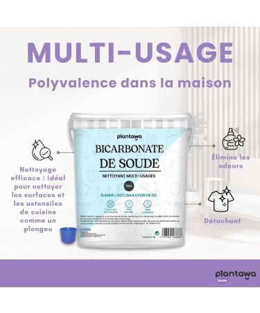 PLANTAWA Household Baking Soda 7 kg | Multi-Purpose Baking Soda | Stain Remover Whitening and Eliminates Odours and Greases | Natural and Pure Origin - Buy Online on GoSupps.com