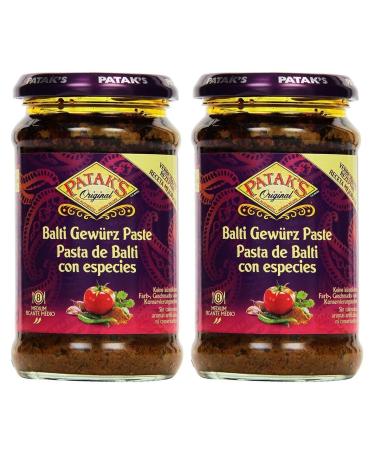 ganaric Patak Balti Paste 295g (Pack of 2) - Adds Taste & Flavor to Meals - Ready to Consume Dough Simplifies & Speeds Cooking Process