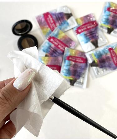 24 Individually Wrapped Makeup Brush Cleansing Cloths - Quick & Convenient On-The-Go Cleaner for Artists & Students - TSA Approved - Buy Online on GoSupps.com