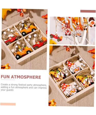 Zerodeko 2 Boxes Thanksgiving Pendant Decor Maple Leaf Gnome Cutouts Festival Hanging Gnome Reward Cartoon - Buy Online on GoSupps.com