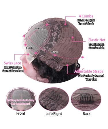 26 Transparent Lace Front Water Wave Wig - Brazilian Virgin Hair, Glueless Curly Wigs - Buy Online on GoSupps.com