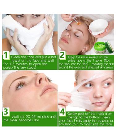 Aloe Vera Peel Off Blackhead Remover Mask - Whitehead Removal & Oil Control - 2 Piece Set - Buy Online on GoSupps.com