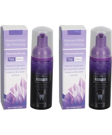 V34 Tooth Whitening Mousse - Effective Tartar Removal & Long-lasting Teeth Whitening | Travel Friendly - Buy Online on GoSupps.com