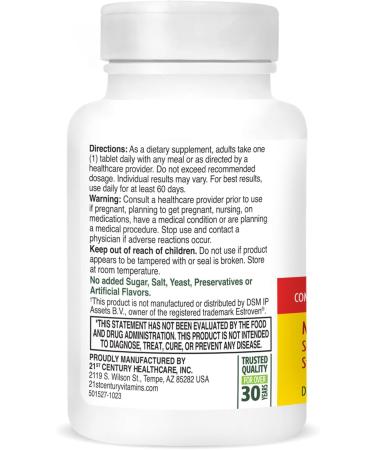 21st Century Estro Support Max + Energy, 30 Count - Buy Online on GoSupps.com